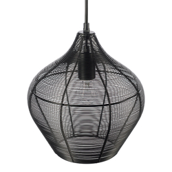 Светильник подвесной vinger, D27х30 см, черный