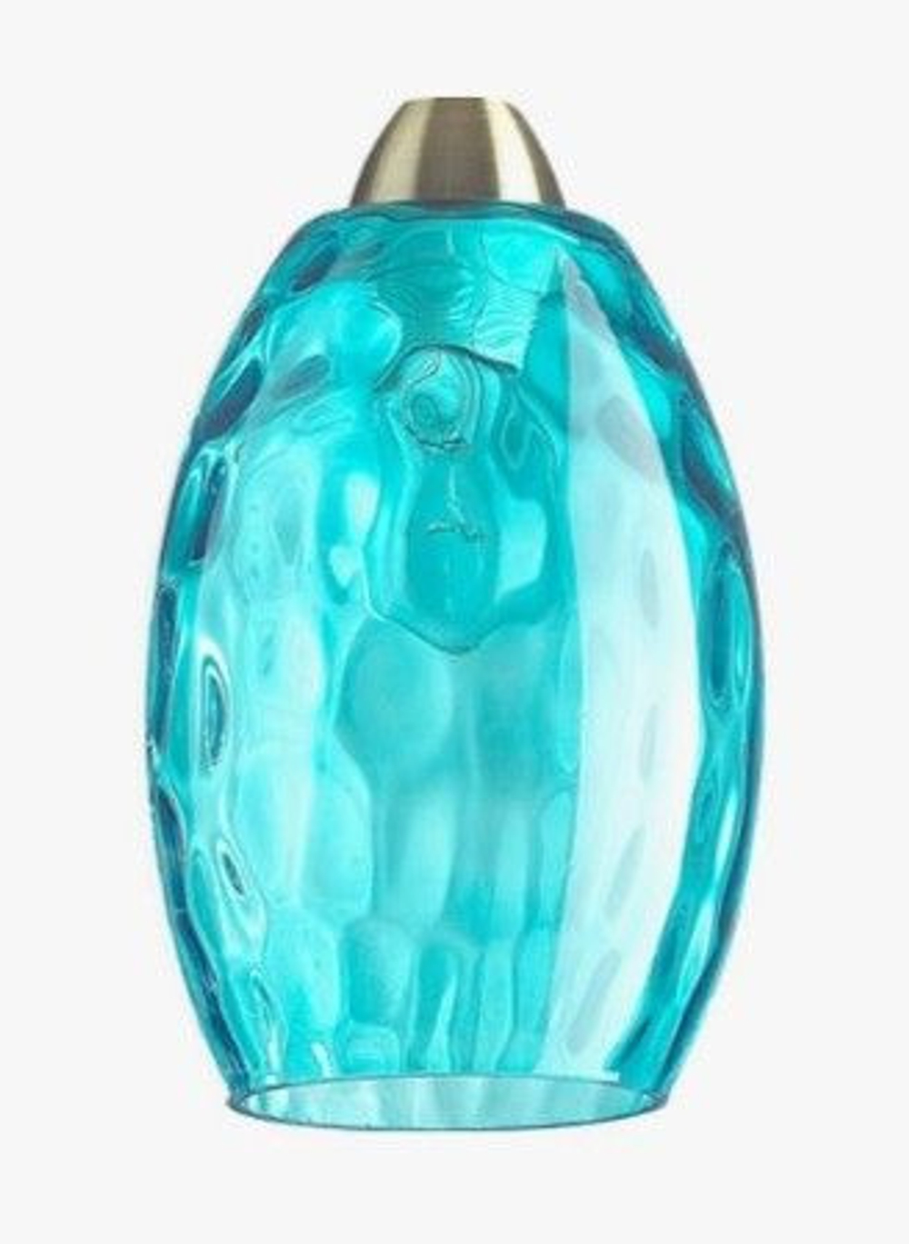 Плафон стеклянный "Соты" Бирюзовый