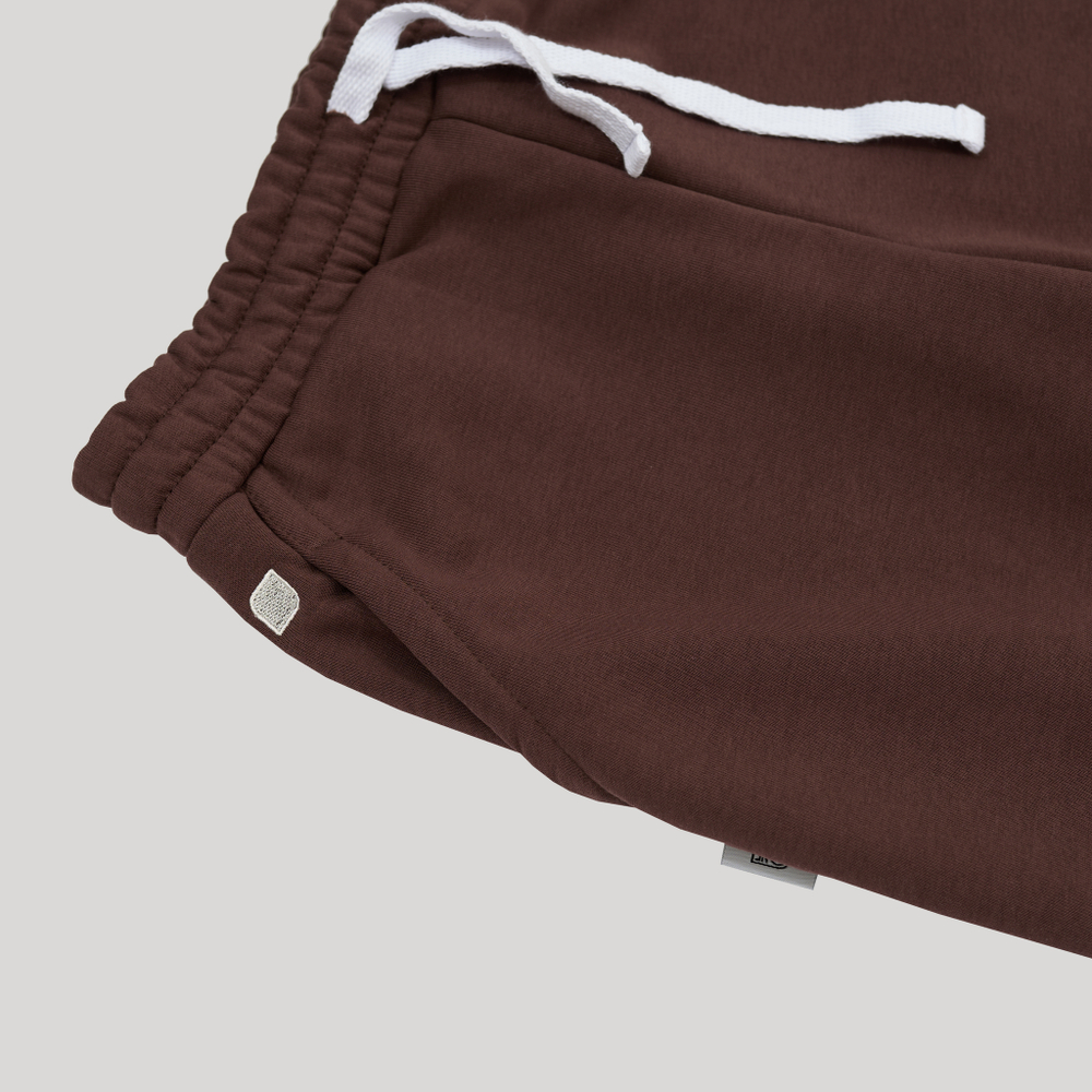 Wide Sweatpants LOGO French Roast