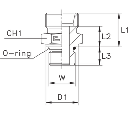Штуцер FA DS12 UNF 9/16" (корпус)
