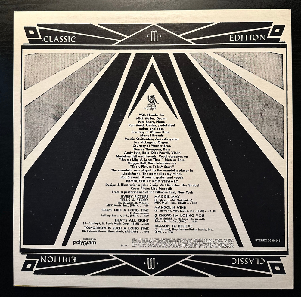 Rod Stewart - Every Picture Tells A Story (Канада 1977г.)