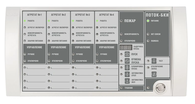 Поток-БКИ (2xRS-485) Блок индикации и управления