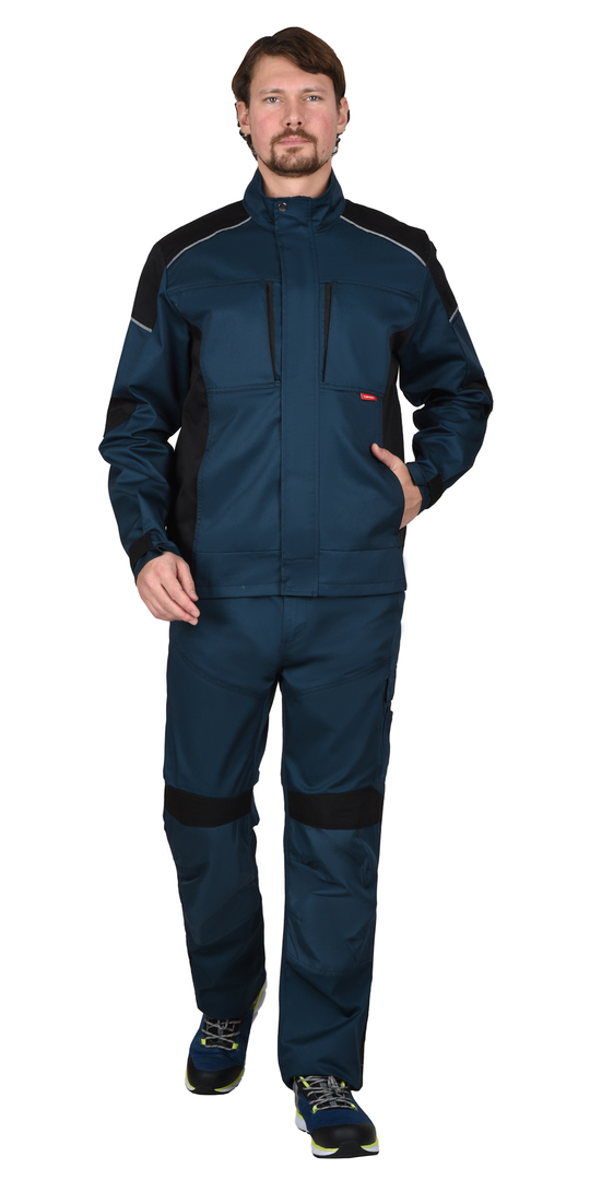 Костюм "СИРИУС-Цитрин" кур., п/к, морена с черным