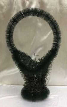 Фон Корзина КОНФЕТНИЦА-ЛИСТОК (ёлка/ёрш) 15822