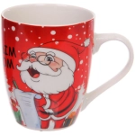 Кружка керамическая 350мл «С Новым годом!» Дед Мороз, микс 4рисунка