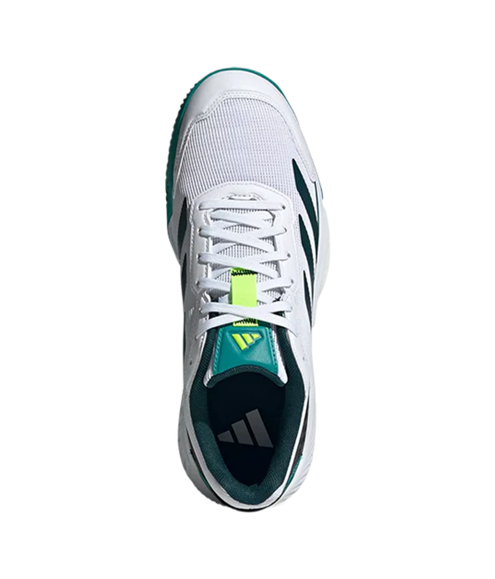 Кроссовки для падел Adidas Courtquick Padel M Белые/Зелёные 2025 | Мужская спортивная обувь