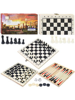 Игра 3в1 Шахматы, шашки,нарды
