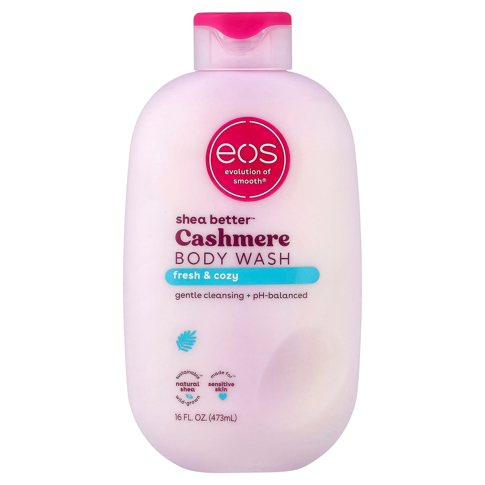 EOS, Shea Better™, гель для душа из кашемира, свежесть и Cozy, 473 мл (16 жидк. унций)