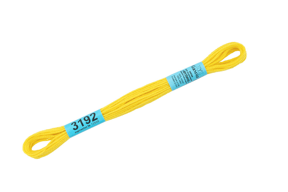 Мулине "Gamma", 100% хлопок, 8 м, №3192