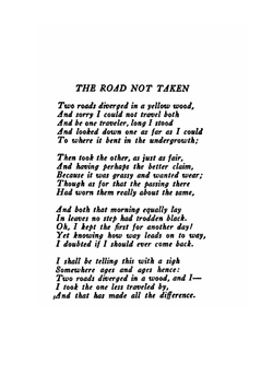 Mountain interval | R. Frost