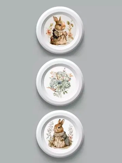 Картины на стену интерьерная на холсте 3 шт 17.5 см