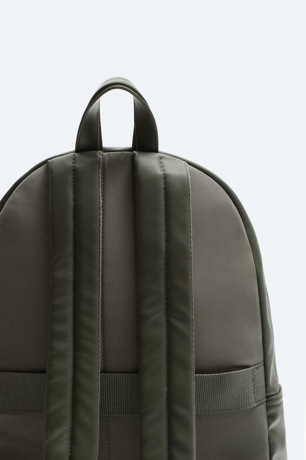 ZARA РЮКЗАК С ГРАВИРОВКОЙ, ЗЕЛЕНЫЙ