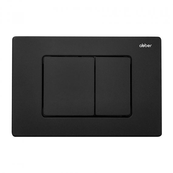 Комплект ABBER унитаз AC1100MB черный матовый с инсталляцией AC0105 и кнопкой AC0120MB, биде AC1150MB с инсталляцией AC0101P