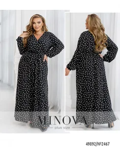 Платье 2467-черный Minova