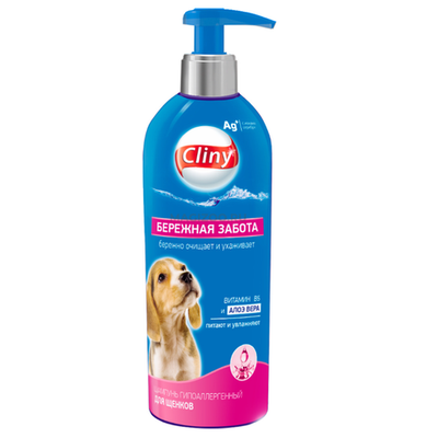 Cliny 200 мл бережная забота шампунь для щенков