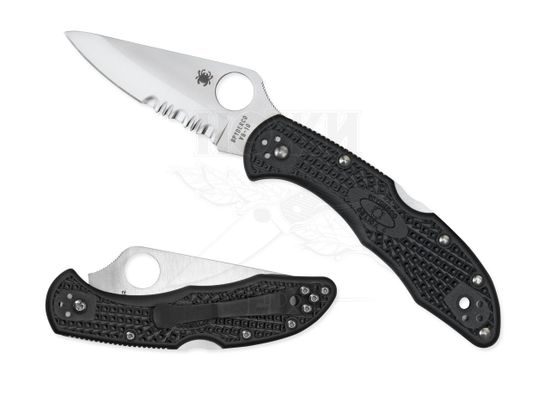 Складной нож Spyderco Delica C11PSBK c клинком из стали VG-10, рукоять FRN