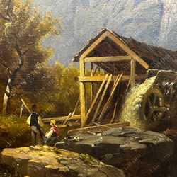 Тома Йозеф Мл. (Josef Thoma; 1828–1899). Пейзаж с водяной мельницей. 2-я пол. XIX в.