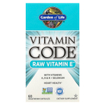 Garden of Life, Vitamin Code®, сырой витамин E, 60 растительных капсул