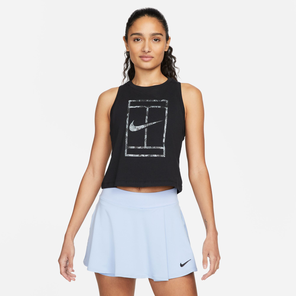 Женская теннисная майка Nike Court Tank Garden Party Tank Top Women - Black