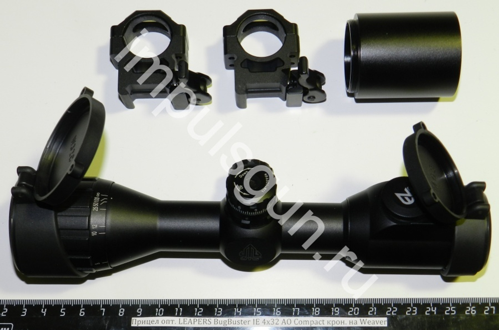 Оптический прицел LEAPERS BugBuster IE 4х32 AO Compact крон. на Weaver SCP-M432AOIEWQ