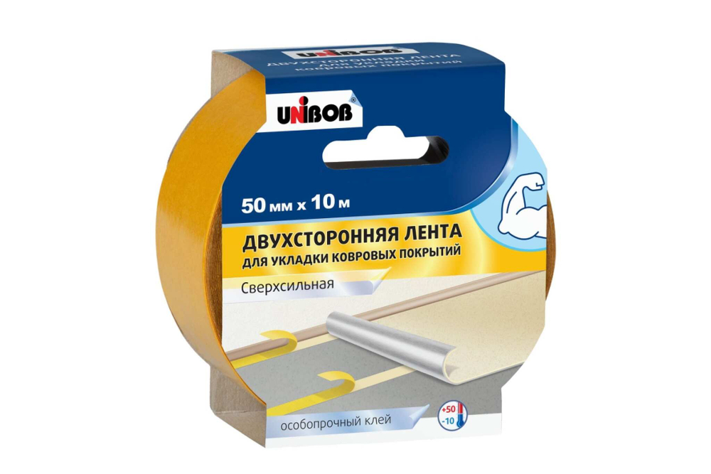 Двухсторонняя КЛ UNIBOB, 50ммх10м (ткань)