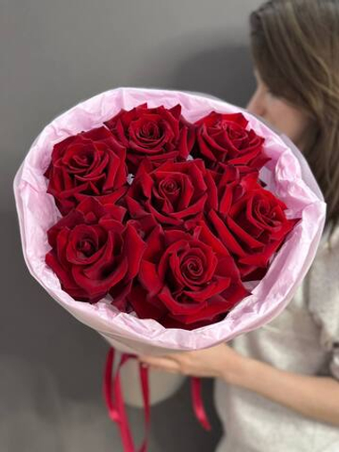 Монобукет с 7 французскими розами