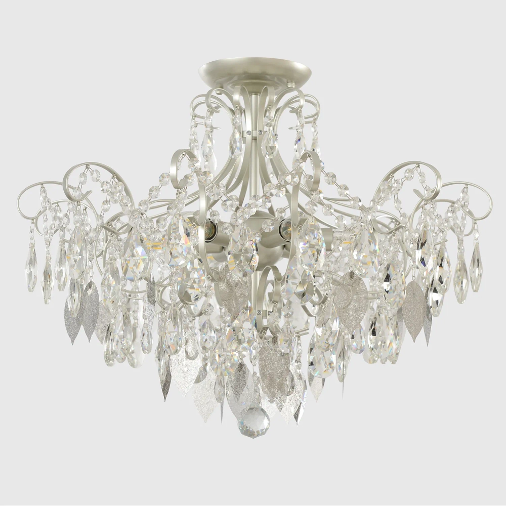 Светильник потолочный Crystal Lux ESMIRALDA PL6 SILVER
