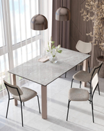 Стул обеденный Casey серый с серой экокожей