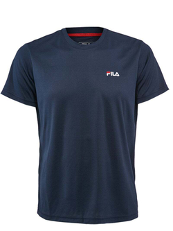 Футболка мужская теннисная Fila T-Shirt "Logo" (small) M - peacoat blue