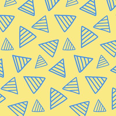 Синие треугольники на желтом фоне