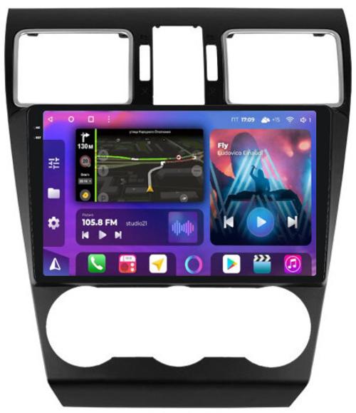 Магнитола для Subaru Forester 4, XV 1 2015-2018, Impreza 4 - FarCar BM901/775M-2K монитор 9.5" 2K QLED на Android 14, Быстрая, CarPlay, 4G SIM-слот