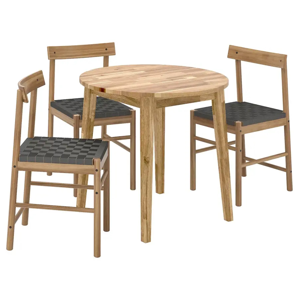 Кухонный стол - NACKANÄS IKEA/ НАККАНАС ИКЕА, 80 см, коричневый