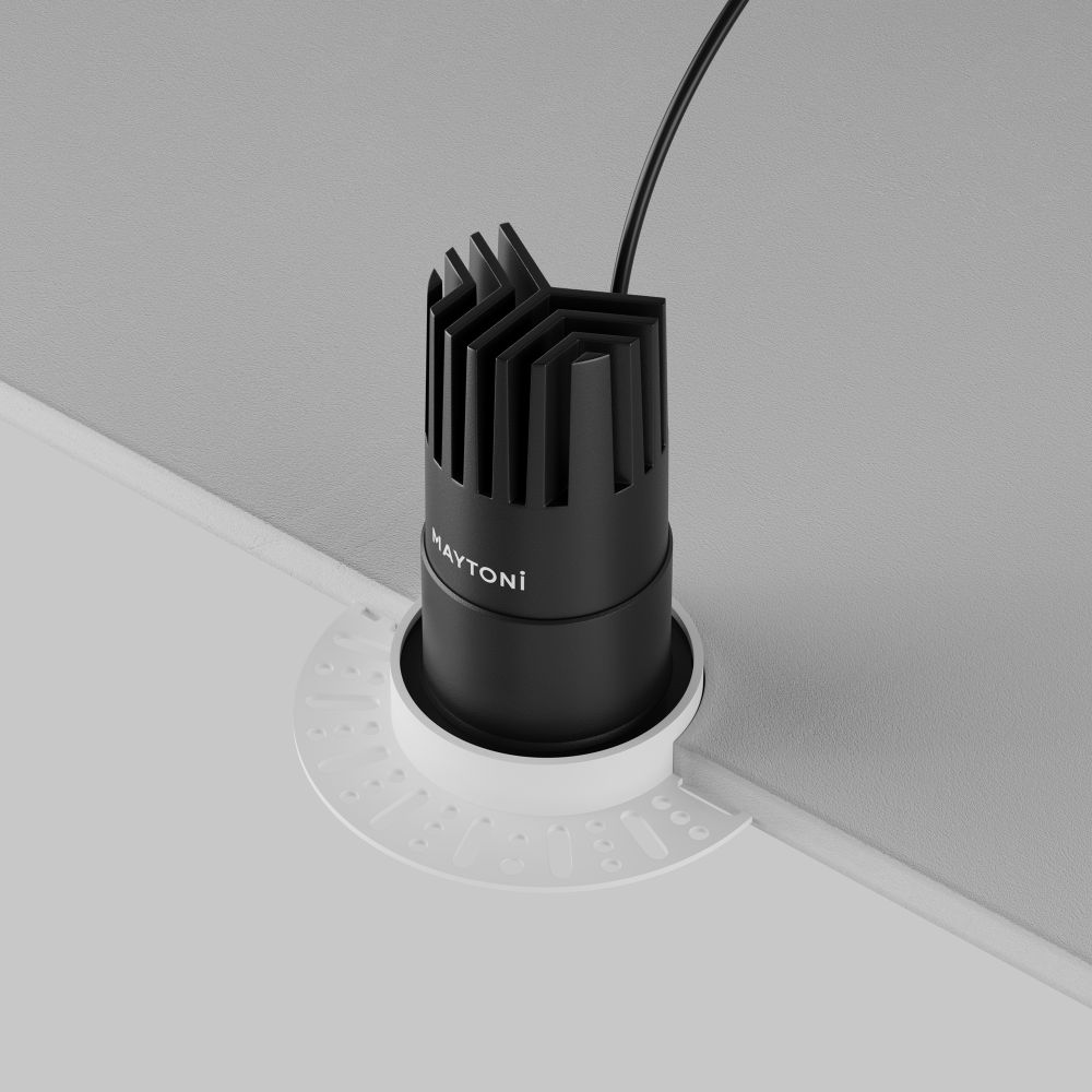 Светильник встраиваемый светодиодный Maytoni   DL120-10W-2.7K-TRS-B