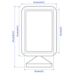 IKEA FIKONTRÄD  (ИКЕА ФИКОНТРÄД)  -  Рамка, белая, 10x15 см