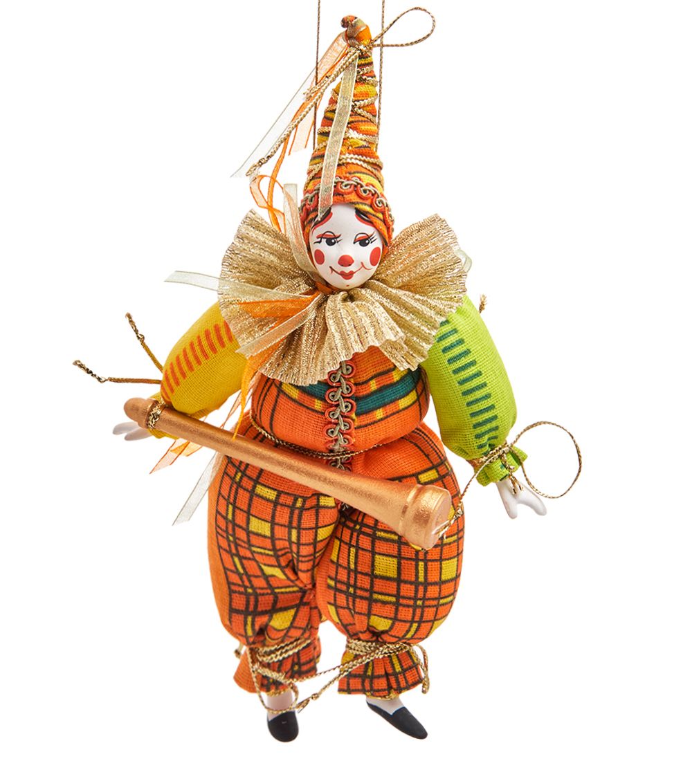РусКукла RK-801 Кукла подвесная «Танцующий Клоун»