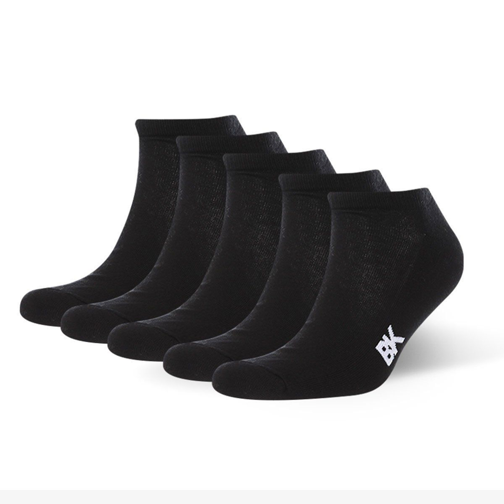 Низкие носки BK sneaker socks men terry sole - 5 шт. (Размер: 29) (Цвет: черный)