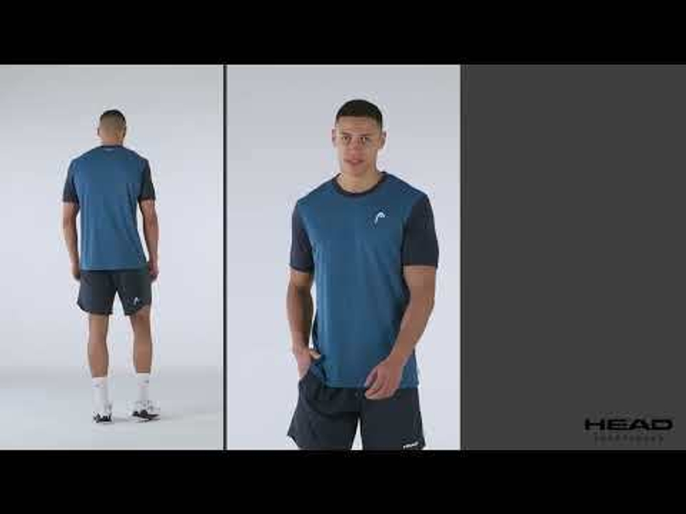 Мужская теннисная футболка Head Slice - Бирюзовый