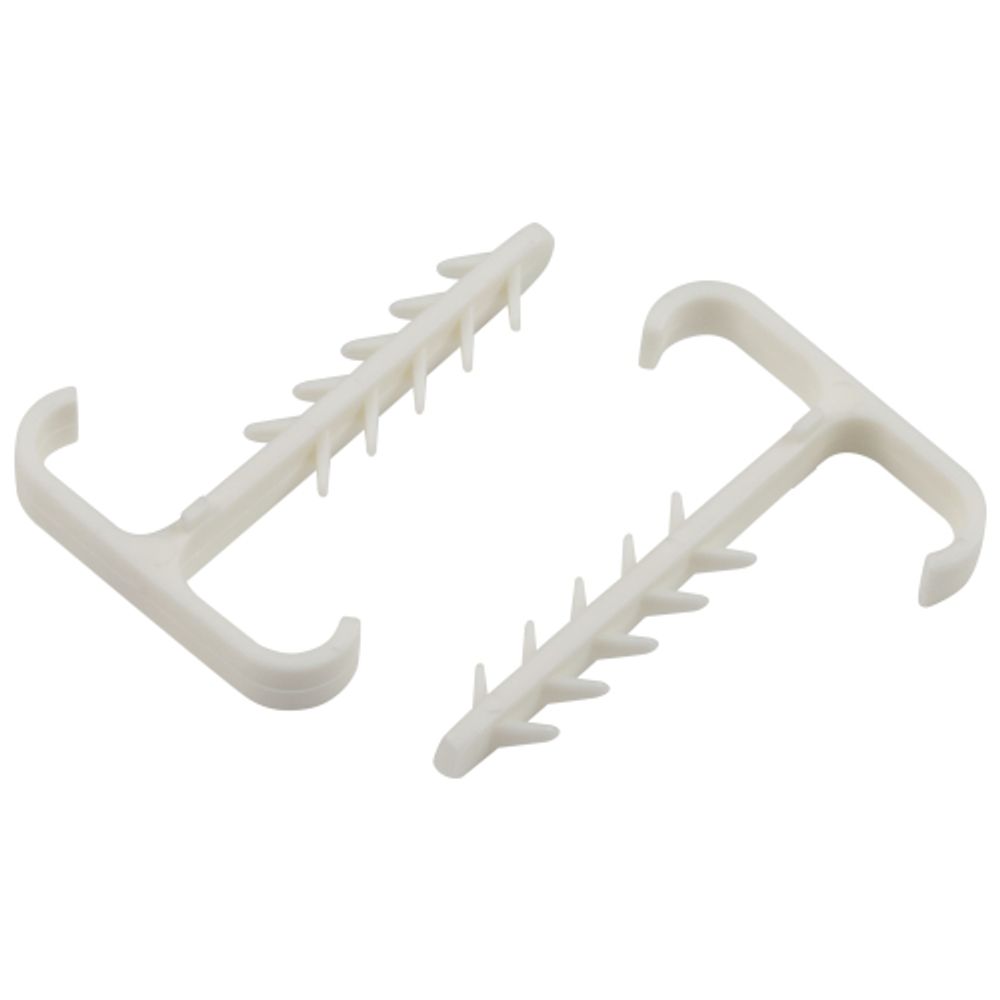 Дюбель хомут ЭРА NO-225-225 Т-образный 6-12мм белый (10 штук)