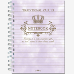 Тетрадь общая А5 120 листов "В точку" на металлическом гребне