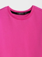 Футболка детская оверсайз укороченная базовая