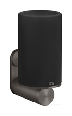 Стакан Gessi 316, настенный, h154Ø75 мм, цвет Black Metal Brushed PVD