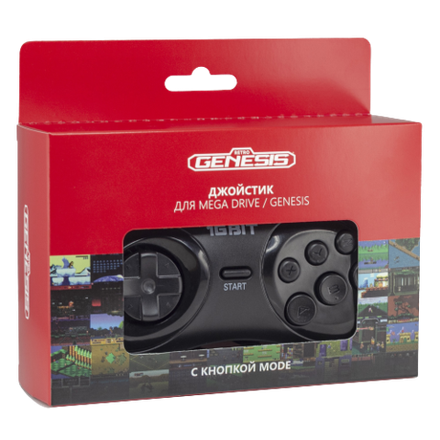Retro Genesis Controller 16 Bit джойстик проводной с кнопкой Mode