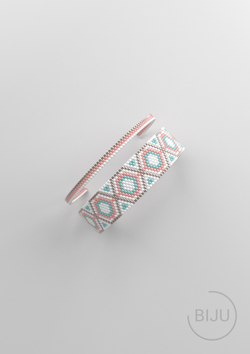 Схема PEYOTE, Схема браслета мозаичное плетение, узор из Miyuki Delica 11/0, файл PDF, №208