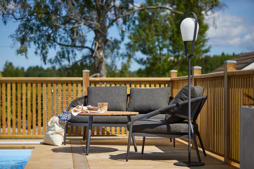 Solna 148см, лампа антрацит, алюминий/полимер