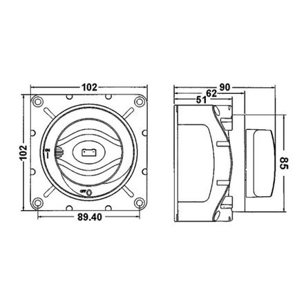 Переключатель батарей усиленный с блокировкой