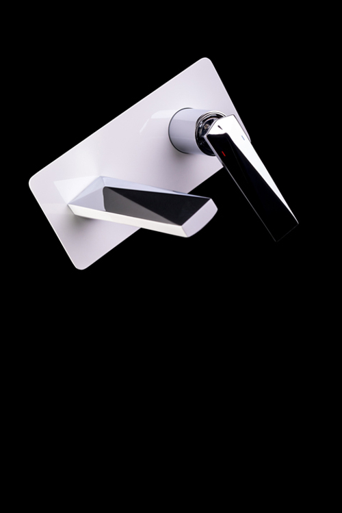 Boheme Смеситель встроенный + верхний душ + ручной душ БЕЛЫЙ+ХРОМ