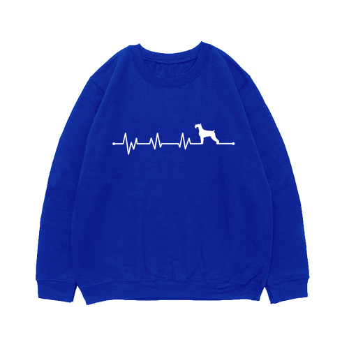 Свитшот "Сердечный ритм со шнауцером"