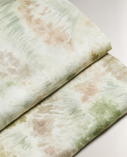 Zara Home - Простыня с садовым принтом, зеленый, 270x280 см
