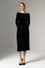 4847 Юбка женская (черный)