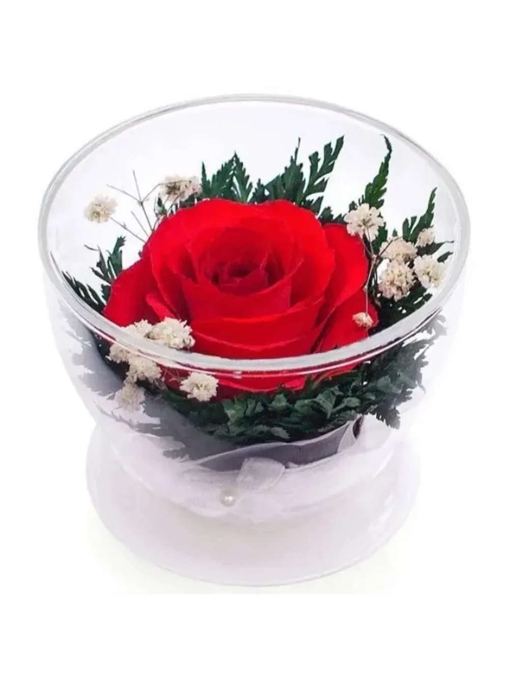 натуральные цветы в стекле, вакуум